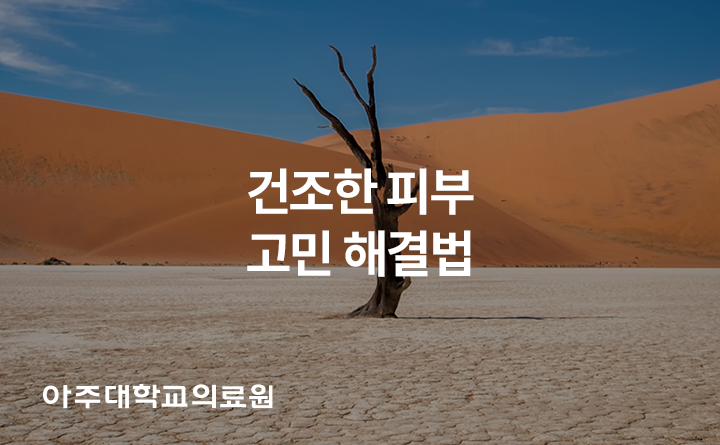 아주대학교의료원 건조한 피부 고민 해결법